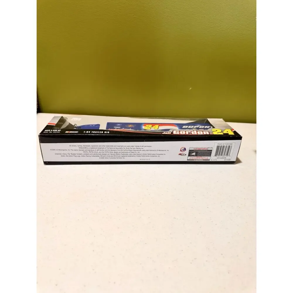 Vtg Nascar Winners Circle Jeff Gordon #24 Dupont Trailer Rig 1:64 Pepsi Firework